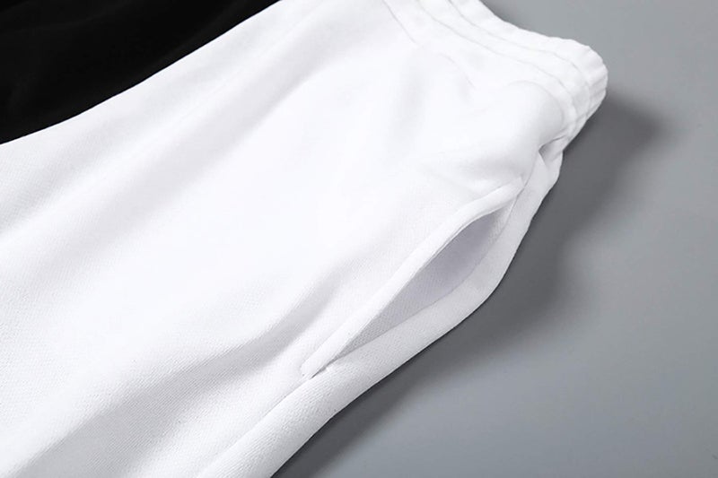 Meladyan Women's Elastic High Waist Joggers Baggy Pants Color Block Sweatpants with Pockets - Image 5